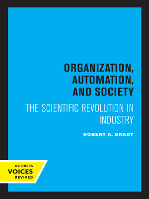 cover image of Organization, Automation, and Society